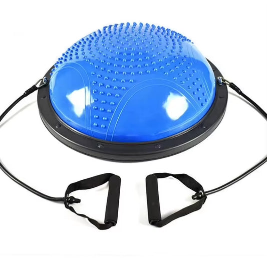 Factory Direct Sale High Quality Customized 58Cm Explosion Proof Thickened Fitness Half Pilates Balance Half Yoga Ball