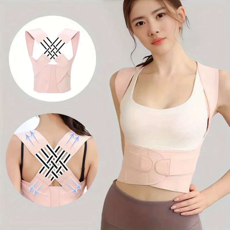 Magnetic Therapy Back Posture Corrector with Adjustable Shoulder Support for Sitting Posture Correction Breathable and Shaping