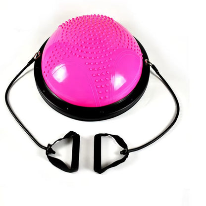 Factory Direct Sale High Quality Customized 58Cm Explosion Proof Thickened Fitness Half Pilates Balance Half Yoga Ball